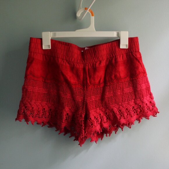 No Boundaries red boho shorts, size L - Picture 1 of 3